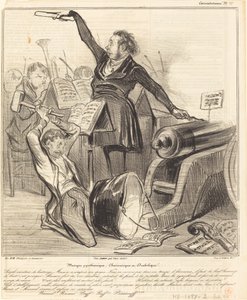 Musica pirotecnica, caricaturale e diabolica da Honoré Daumier