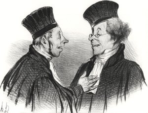 Mio caro! Sei svenuto... magnificamente. Ha davvero fatto una grande impressione!, 1838 da Honoré Daumier