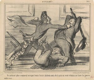 Non sapendo più come utilizzare il loro tempo libero ... da Honoré Daumier