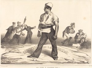 Ne vous y frottez pas!! da Honoré Daumier