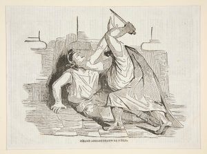 Nerone che uccide sua madre da Honoré Daumier