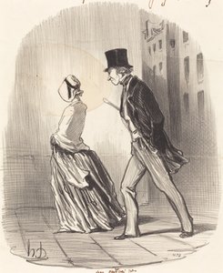 No, signora, non vi lascerò... da Honoré Daumier