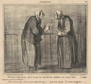 Oh! Mamechaboulard ... cosa succederà ... da Honoré Daumier