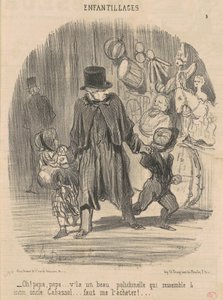 Oh! Papà, papà... ecco un bel... da Honoré Daumier