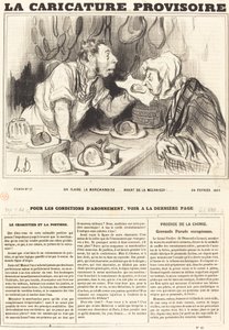 Si annusa la merce... prima di meccanizzarla!... da Honoré Daumier