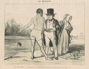 Scusi, signor sindaco! ... potrebbe... da Honoré Daumier