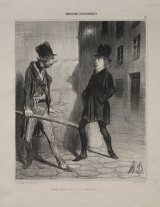 Emozioni parigine, tavola 11: Che ore sono per favore, 24 novembre 1839