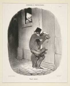 Passe minuit, da Locataires et Proprietaires da Honoré Daumier