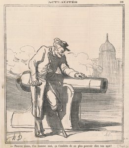 Povero vecchio! Sei come me... da Honoré Daumier
