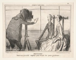 Fotografia. Nuovo procedimento impiegato per ottenere pose graziose, da Croquis Parisiens