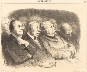 Fisionomie degli Spettatori della Porta St.-Martin da Honoré Daumier