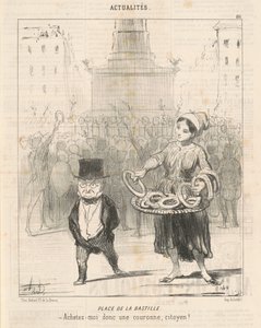 Place de la Bastille da Honoré Daumier