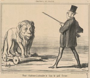 Per abituarsi ad aspettare il leone... da Honoré Daumier