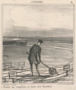 Purché il deviatore non faccia deragliare nulla! da Honoré Daumier