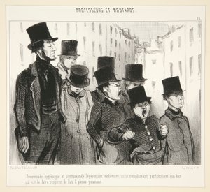 Passeggiata igienica da Honoré Daumier