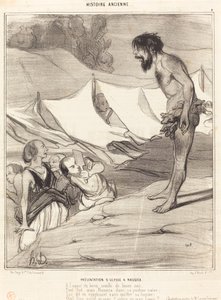 Presentazione di Ulisse a Nausicaa da Honoré Daumier