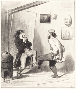 Quando hai bruciato il tuo ultimo cavalletto! da Honoré Daumier