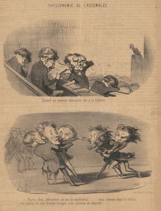 Quando un oratore noioso è alla tribuna da Honoré Daumier
