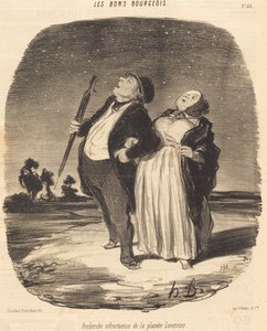 Ricerca infruttuosa del pianeta Leverrier da Honoré Daumier