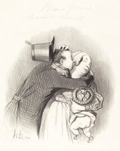 Incontro della contadina da Honoré Daumier