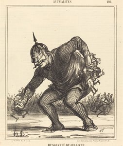 Rinnovato di Gulliver da Honoré Daumier
