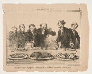 Riunione di scienziati da Honoré Daumier