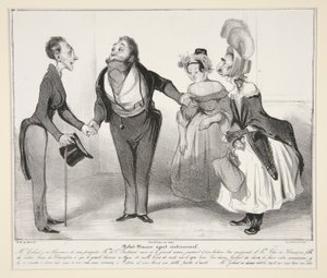 Robert-Macaire agente matrimoniale, tav. 16 dalla serie Caricaturana, dall