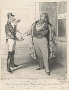Robert Macaire banchiere e giurato da Honoré Daumier