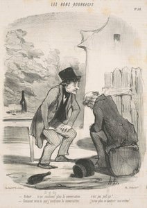 Robert ... non sostieni più la conversazione ... da Honoré Daumier