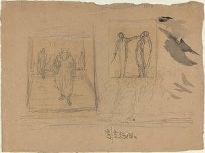 Scena in un palazzo di giustizia da Honoré Daumier