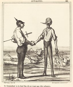 Chiedendosi se, finito il duello, non saranno spennati da Honoré Daumier
