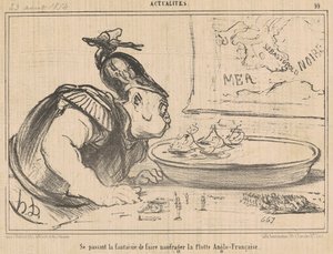 Se passant la fantaisie de faire naufrager ... da Honoré Daumier