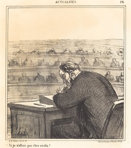 Se non fossi stato rieletto! da Honoré Daumier