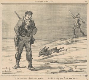 Se il cacciatore ha freddo... la lepre non ha freddo... da Honoré Daumier