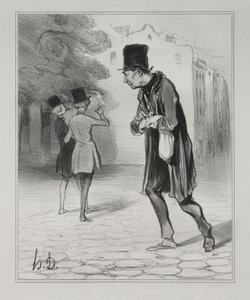 I boemi di Parigi, tavola 4: Il collezionista di mozziconi di sigaro, 5 dicembre 1841