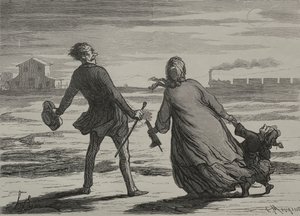 La ferrovia: troppo tardi da Honoré Daumier