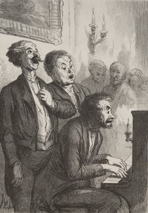 I cantanti: I cantanti nel salone da Honoré Daumier