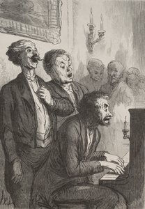 I cantanti: I cantanti nel salone da Honoré Daumier