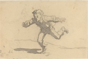 Il giovane corriere da Honoré Daumier
