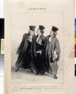 Il popolo della giustizia. Cartone animato di Honore Daumier (1808-1879), 37,5x28. Estratto dal giornale Le Charivari, Museo delle Belle Arti, Palais Longchamp, Marsiglia da Honoré Daumier