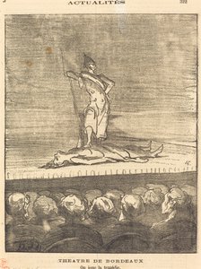 Teatro di Bordeaux - si recita la tragedia da Honoré Daumier