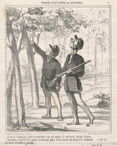 Tiens, il passero è stato sepolto da Honoré Daumier