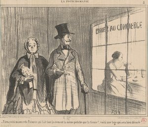 Tiens, voila mamzelle palmyre qui fait ... da Honoré Daumier