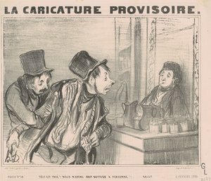Tutto è pagato? Non abbiamo fatto... saluto da Honoré Daumier