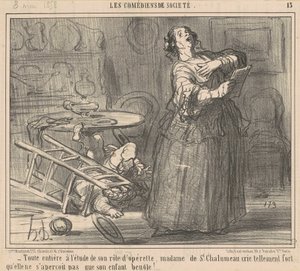 Tutta dedita allo studio del suo ruolo ... da Honoré Daumier