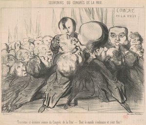 Terza e ultima sessione del congresso... da Honoré Daumier