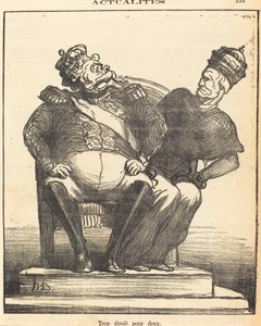 Troppo stretto per due da Honoré Daumier