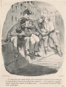 Conosci bene il grosso deputato di fronte... da Honoré Daumier