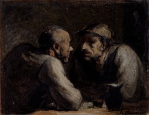 I due bevitori da Honoré Daumier