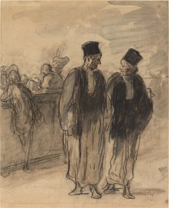 Due avvocati da Honoré Daumier
